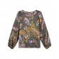 Esqualo Blouse R-neck elements print